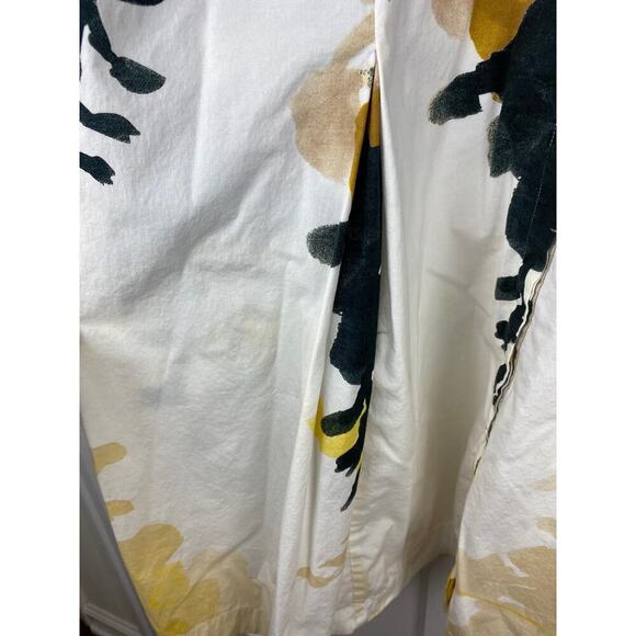 Tahari Woman 22 White Abstract Sleeveless Button Up Shift Dress - Picture 4 of 9